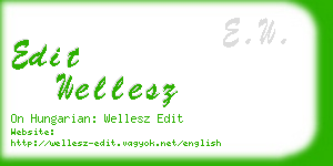 edit wellesz business card